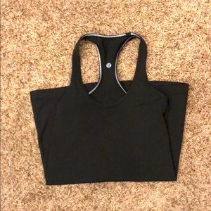 Lululemon racer back tank army green size 4